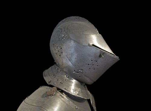 armor metal helmet