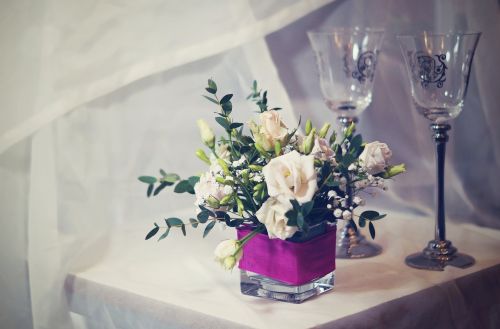 arrangements flower glass