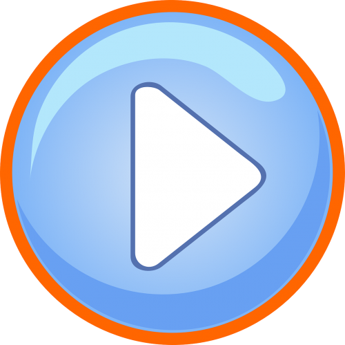 arrow blue button
