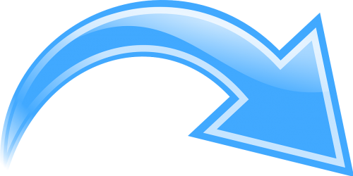 arrow blue curve