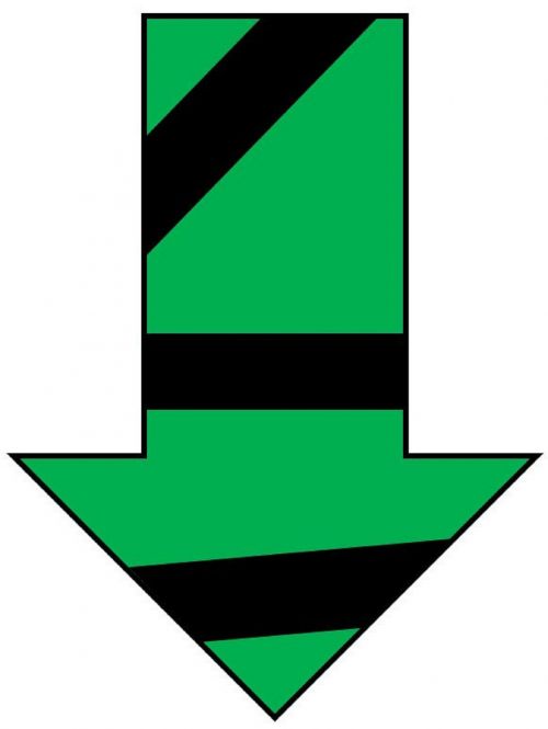 arrow green down