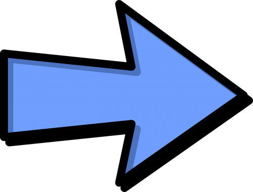 arrow right pointing