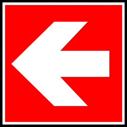 arrow direction left