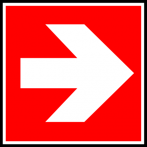 arrow right sign