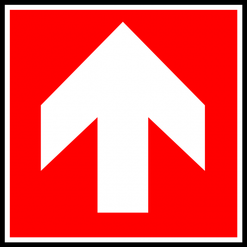 arrow up sign