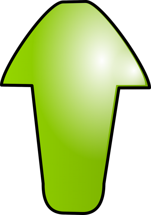 arrow green up