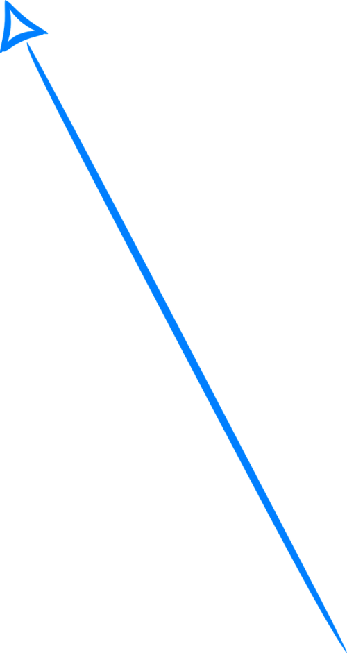 arrow blue symbol