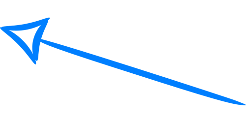 arrow left blue