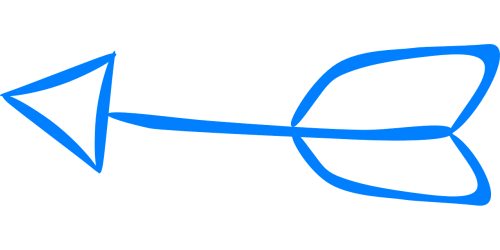 arrow left blue