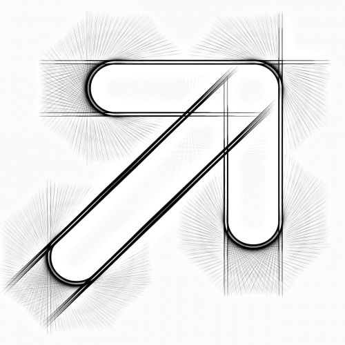 arrow drawing abstract