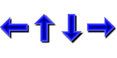 arrows blue directions