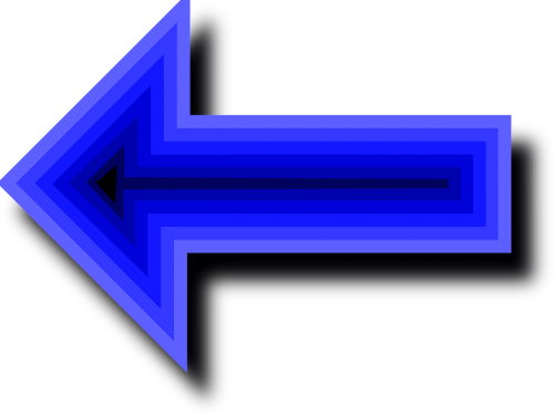 arrows blue left