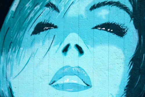 art graffiti blue