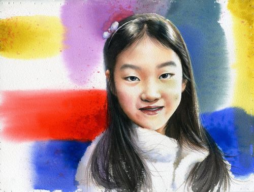 art watercolor portrait watercolor