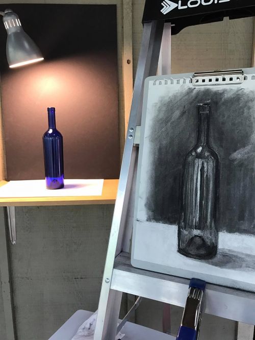 art charcoal drawing