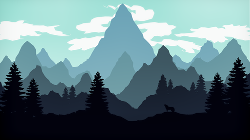 art  silhouette  landscape