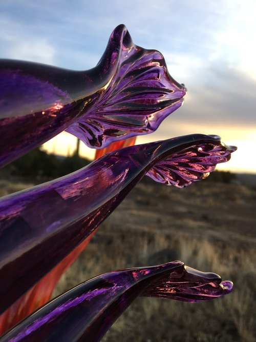 art  glass  sunrise