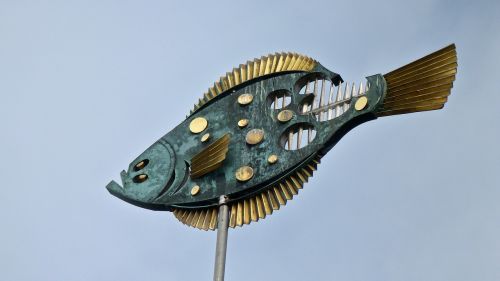 art fish weathervane