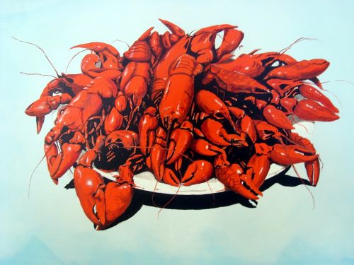 art still life crayfish