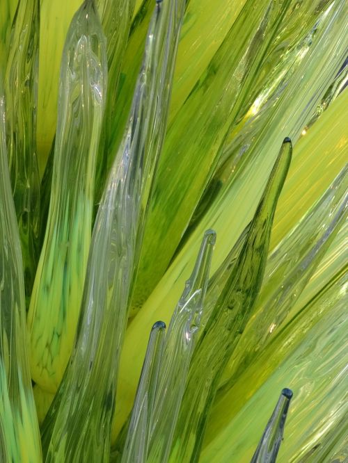 art glass chihuly green