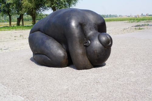 art in de panne woman sculpture sculpture