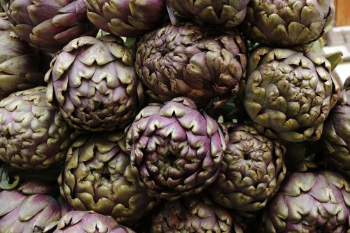 artichokes vegetables market