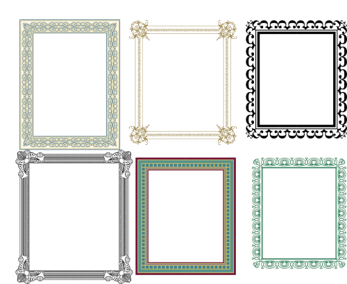 artistic frame border