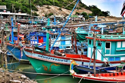 as the boat sea mountains