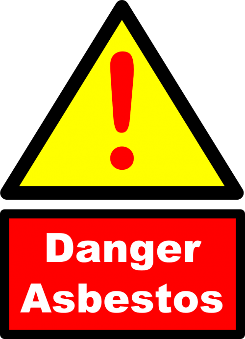 asbestos danger warning