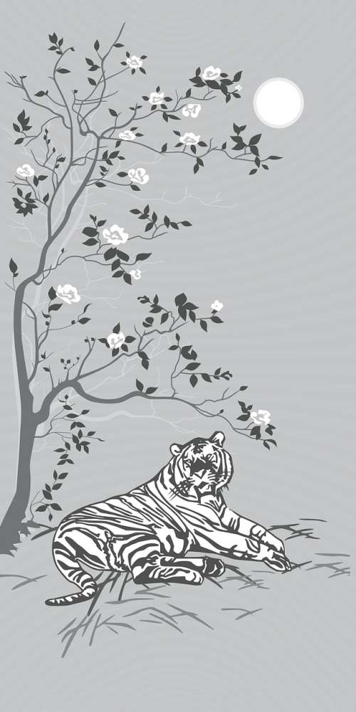 asian design tiger