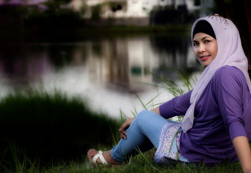 asian women  beautiful  hijab