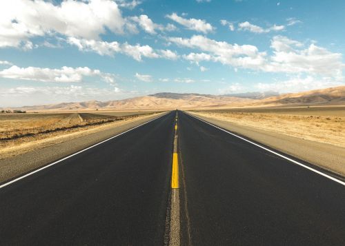 asphalt road path