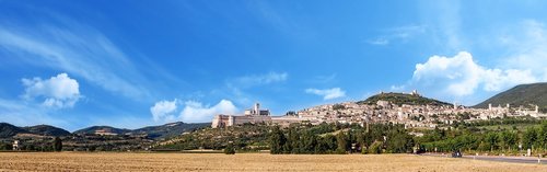 assisi  landscape  italy