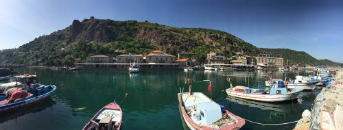 assos ancient port landscape