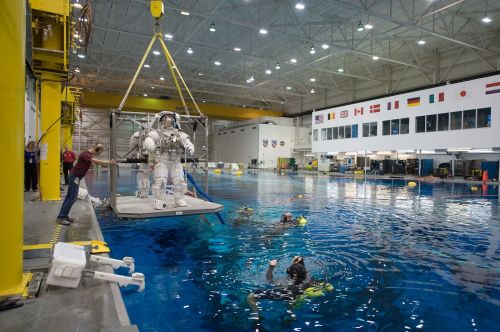 astronaut spacesuit weightlessness