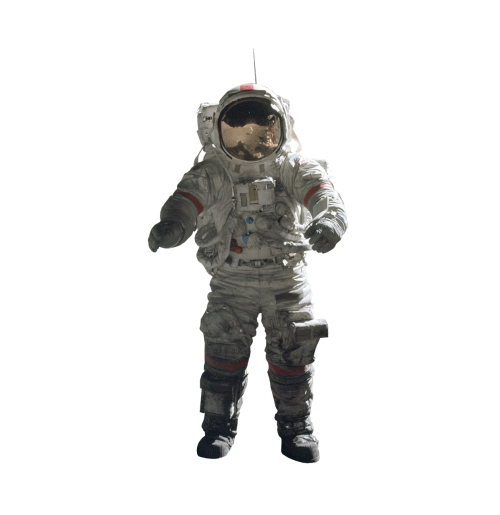 astronaut isolated wear protective clothing