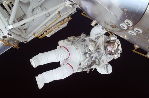 astronaut spacewalk space shuttle