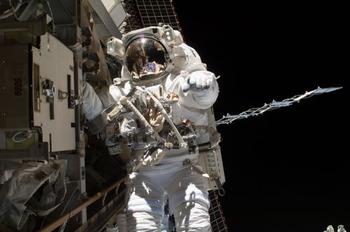 astronaut spacewalk space shuttle