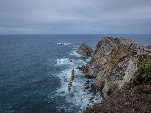 asturias ocean rocks
