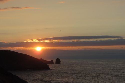 asturias sea sunset