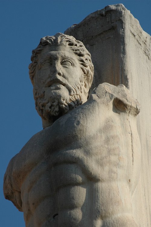 athens pantheon  agora  the statue of minerva