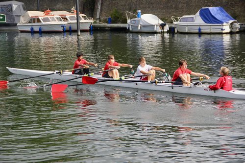 athletes  students  training