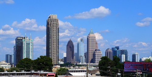 atlanta  skyline  city