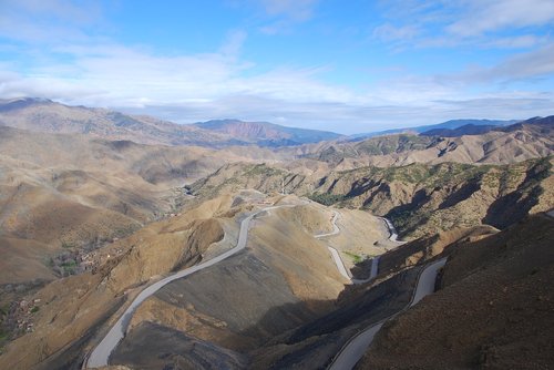 atlas  mountains  road