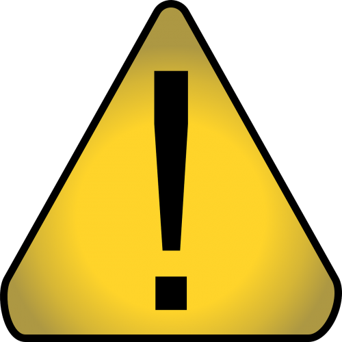 attention warning symbol