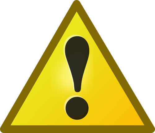 attention warning symbol