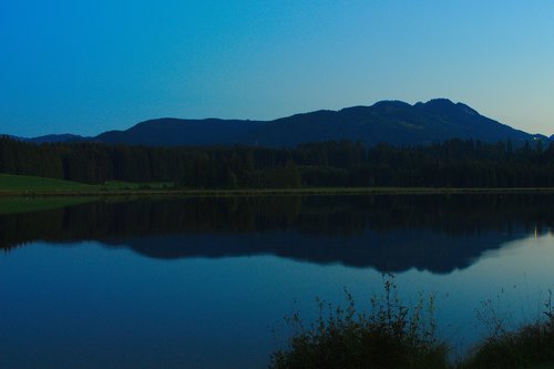 attlesee  germany  sunset