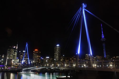 auckland cityscape night