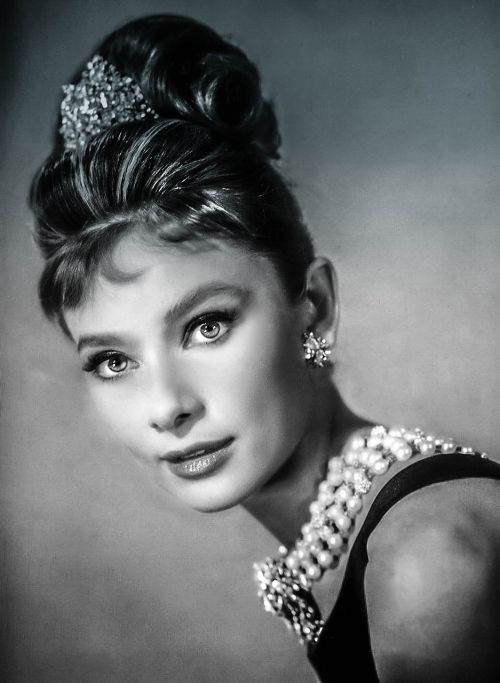 audrey hepburn 60's icon female face