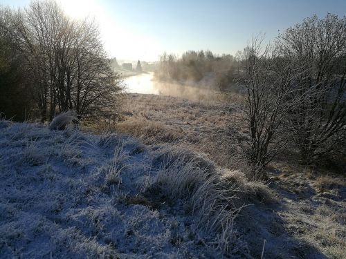 aura river spring snow